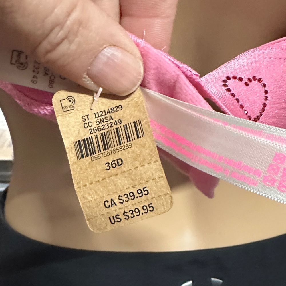 PINK Victoria's Secret Pink Heart-Embellished Bra - Picture 3 of 5
